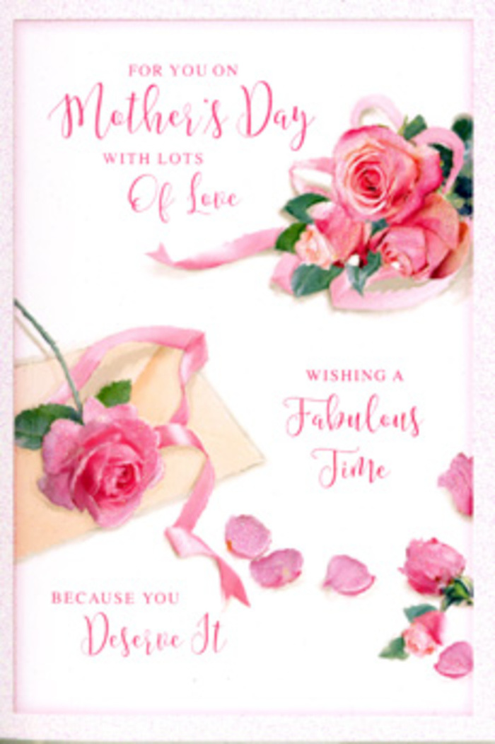 From a florist's perspective, this Mother's Day card presents a beautifully balanced composition, almost like a flat-lay of a bouquet carefully arranged on a studio table in White City. Clusters of roses in soft blush and deeper rose pink dominate the design, each flower rendered with meticulous attention to the layered, velvety texture of its petals. You can almost trace the gentle spiral from the centre of each bloom outward to the softly curling edges, where the light catches and creates a faint, satiny sheen. Dotted between the roses are individual petals that seem to have fallen naturally, yet their placement hints at an artist's hand, evoking the confetti-like feeling of a celebration winding down along the quiet streets near Wood Lane. A delicate ribbon in a coordinating pastel tone threads its way among the blooms, looping and twisting gracefully, its soft folds mirroring the curves of the petals and adding a sense of movement across the otherwise still background. The hand-lettered Mother's Day message appears in elegant, flowing calligraphy, its strokes varying from thin to lush, giving the impression of a thoughtful message written with care. Gentle, diffused lighting washes over the entire scene, softening contrasts and enhancing the romantic palette of pinks and creamy whites. Subtle hints of greenery peek out from a few spots, grounding the roses and making the composition feel closer to a real bouquet. This card captures the tenderness, gratitude, and quiet luxury of Mother's Day - a fitting paper companion to a fresh arrangement delivered to a White City doorstep, where flowers and words together speak of love and well-deserved rest.