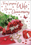 This anniversary card presents a vision of heartfelt celebration, as if a carefully arranged display has been laid out on a polished table in a White City apartment, waiting to be discovered. A lush sweep of red roses cascades across a gently shimmering surface, each bloom rich with velvety depth, their petals glowing in shades of crimson that suggest deep affection and long-standing commitment. The roses nestle into a bed of delicate greenery, soft leaves framing the blossoms and giving the arrangement a natural, freshly gathered feel, like a bouquet just delivered at the door. Highlights dance along the edges of the petals, as if kissed by morning light filtering through nearby windows, adding dimension and life. Below this floral canopy, romantic details are placed with care: a heart-shaped locket lies slightly open, its polished metal catching the light; a string of dainty pearls curls gracefully across the surface; and other jewel-like adornments rest beside a neatly folded envelope that seems to hold a handwritten love note. The colour palette is steeped in passionate reds, soft blush tones, and subtle golds, evoking the warmth and intimacy of anniversaries celebrated around White City, from cosy evenings at home to strolls past Westfield's glowing storefronts. Tiny sparkling hearts are scattered like confetti, while a single butterfly motif appears to flutter over the scene, adding a sense of magic and tenderness. The overall effect is romantic and inviting, as though this card and its imagery were designed to accompany a special anniversary bouquet delivered across White City-an elegant reminder of shared memories and renewed promises.